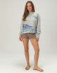 THE MAYFAIR GROUP Checked Out Womens Oversized Crewneck Sweatshirt image number 5