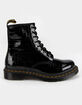 DR. MARTENS 1460 Patent Leather Crocodile Print Womens Boots image number 2