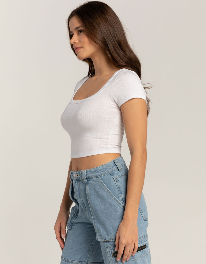 BOZZOLO Square Neck Womens Tee image number 2