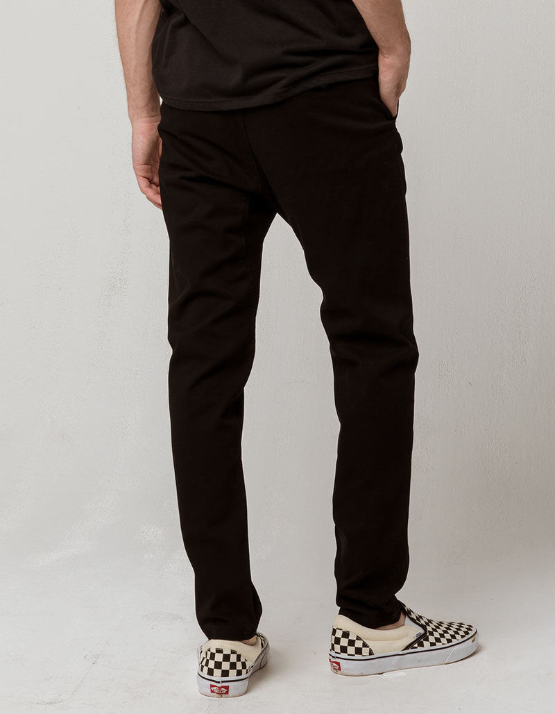 CHARLES AND A HALF Black Mens Chino Jogger Pants image number 2