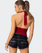 EDIKTED Rhett Asymmetric Hem Halter Top image number 5