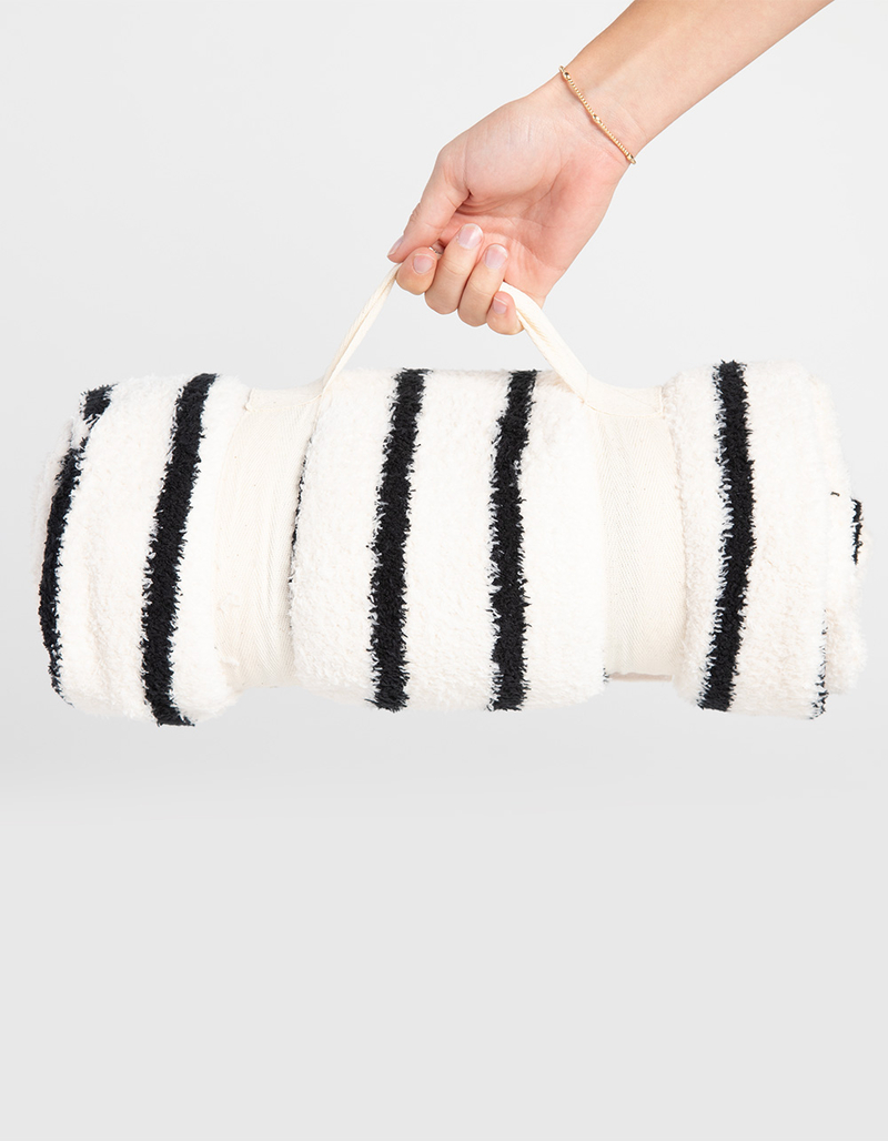 TILLYS HOME Varsity Striped Blanket image number 1