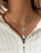 FULL TILT Printed Heart Layered Necklace image number 3