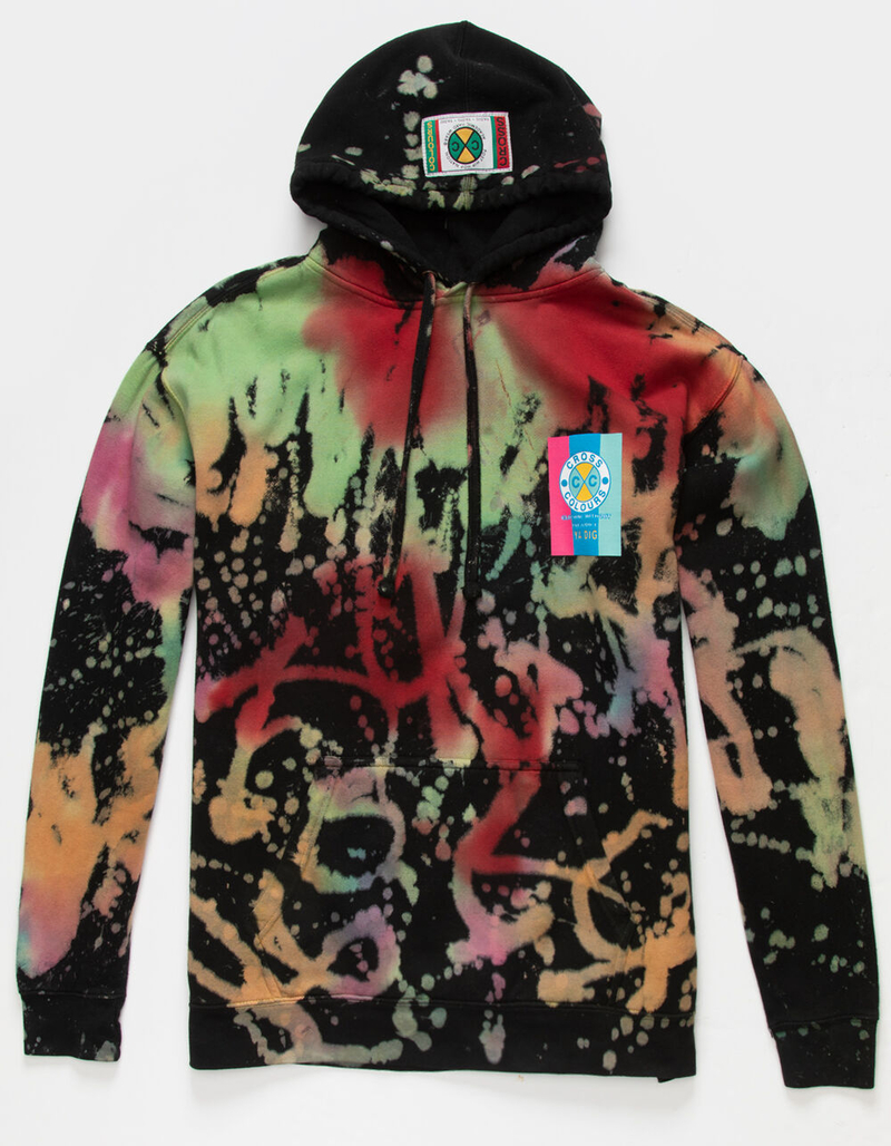 CROSS X COLOURS Logo Splatter Mens Hoodie image number 0