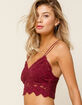FREE PEOPLE Ilektra Burgundy Bralette image number 2