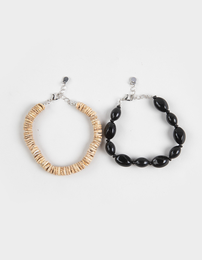 RSQ 2 Pack Puka Shell Bracelet Set image number 0