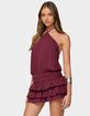 EDIKTED Fontella Ruffled Halter Neck Romper image number 2