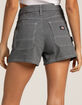 DICKIES High Rise Hickory Stripe Womens Carpenter Shorts image number 4