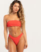 DAMSEL Texture High Leg Bikini Bottoms image number 1