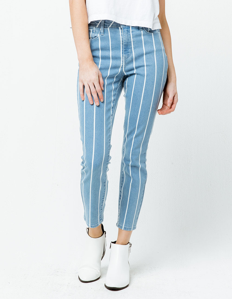 RSQ Cali High Rise Ankle Stripe Womens Skinny Jeans image number 2