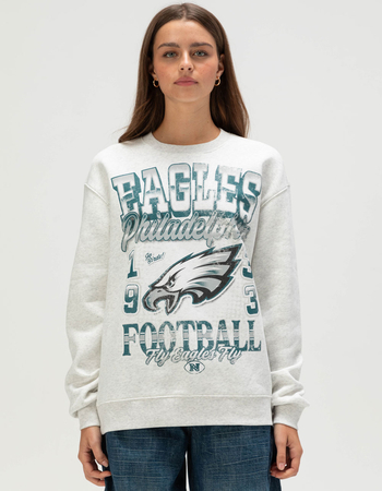 THE WILD COLLECTIVE Philadelphia Eagles Womens Crewneck Sweatshirt Primary Image