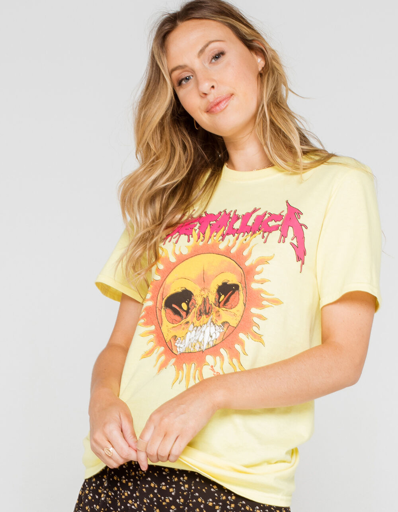 Metallica Fire Sun Womens Tee image number 0