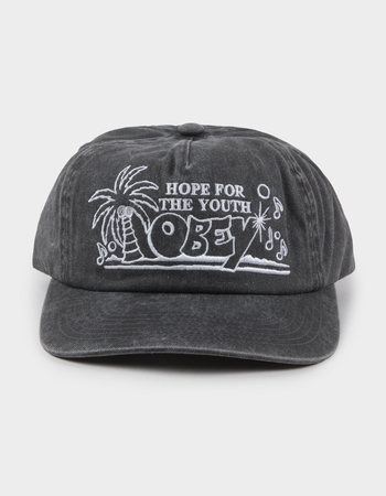 OBEY Hope Pigment 5 Panel Strapback Hat Alternative Image