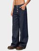 EDIKTED Polley Button Up Low Rise Jeans image number 2