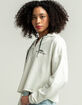 QUIKSILVER Womens 1/4 Zip Hoodie image number 2