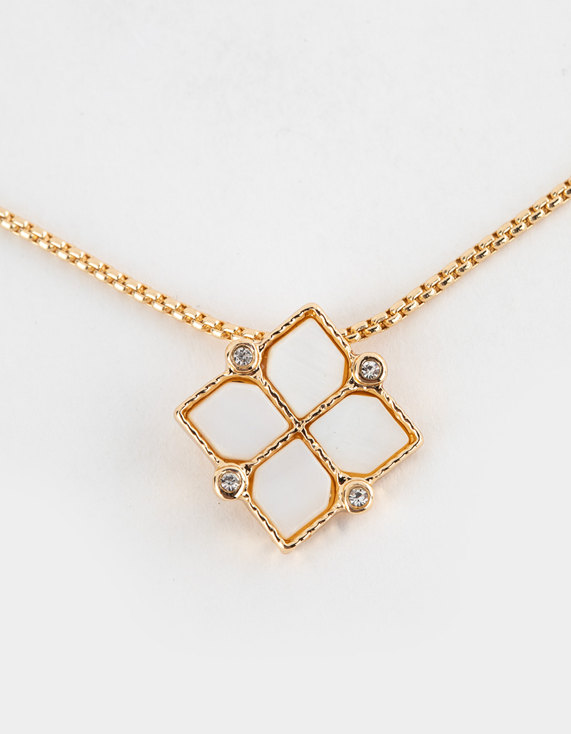 FULL TILT Dainty Iridescent Pendant Necklace image number 1
