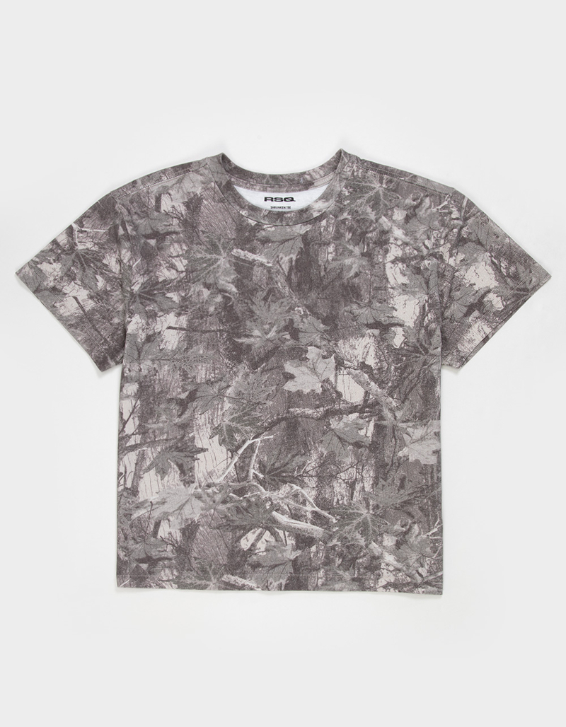 RSQ Mens Washed Shrunken Tee image number 1