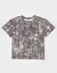 RSQ Mens Washed Shrunken Tee image number 2