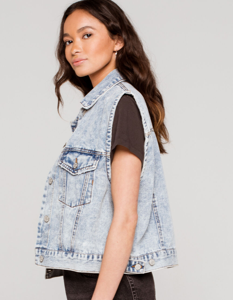 CI SONO Oversized Womens Denim Vest image number 1