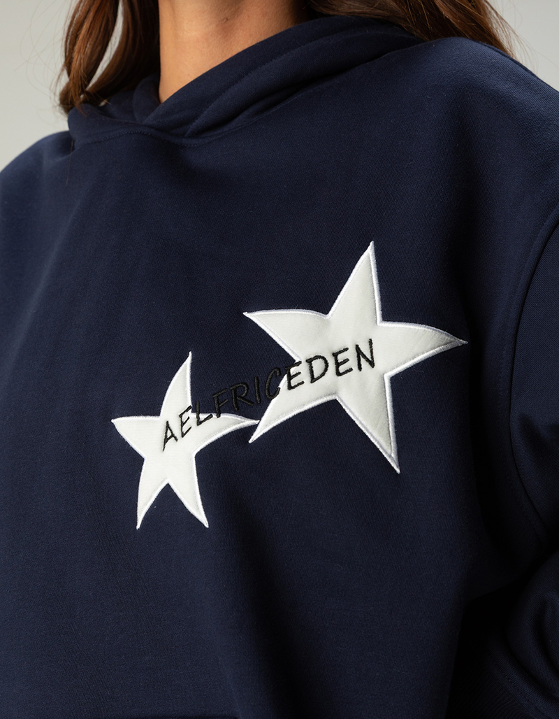 AELFRIC EDEN Contrast Star Womens Oversized Hoodie image number 2