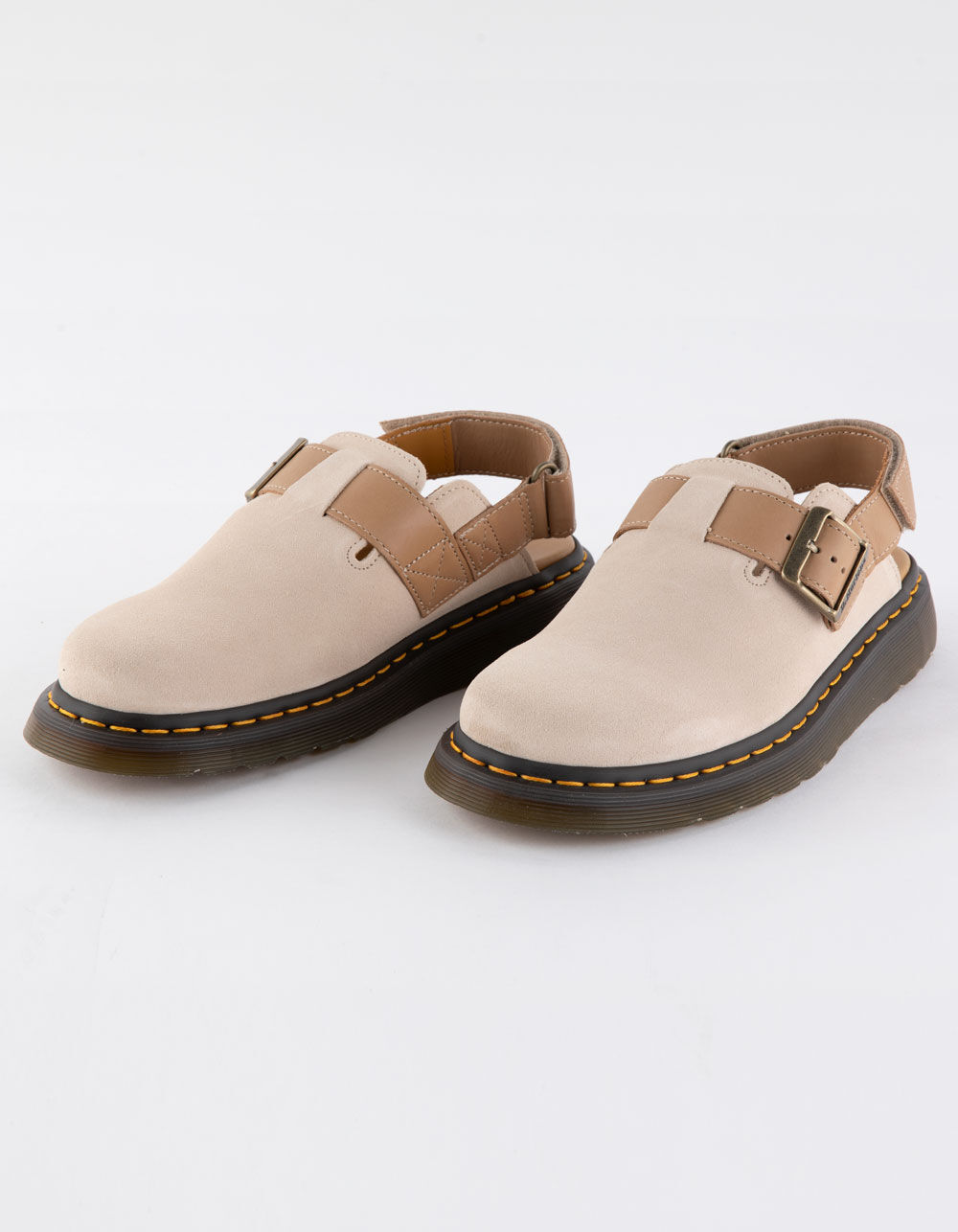 DR. MARTENS Jorge II Suede & Leather Womens Slingback Mules