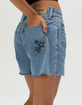 RSQ Womens Star Low Rise Baggy Midi Shorts image number 2