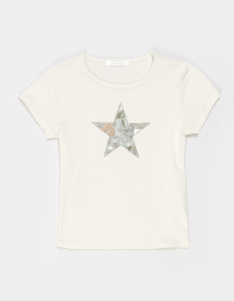 FULL TILT Camo Star Girls Tee image number 0