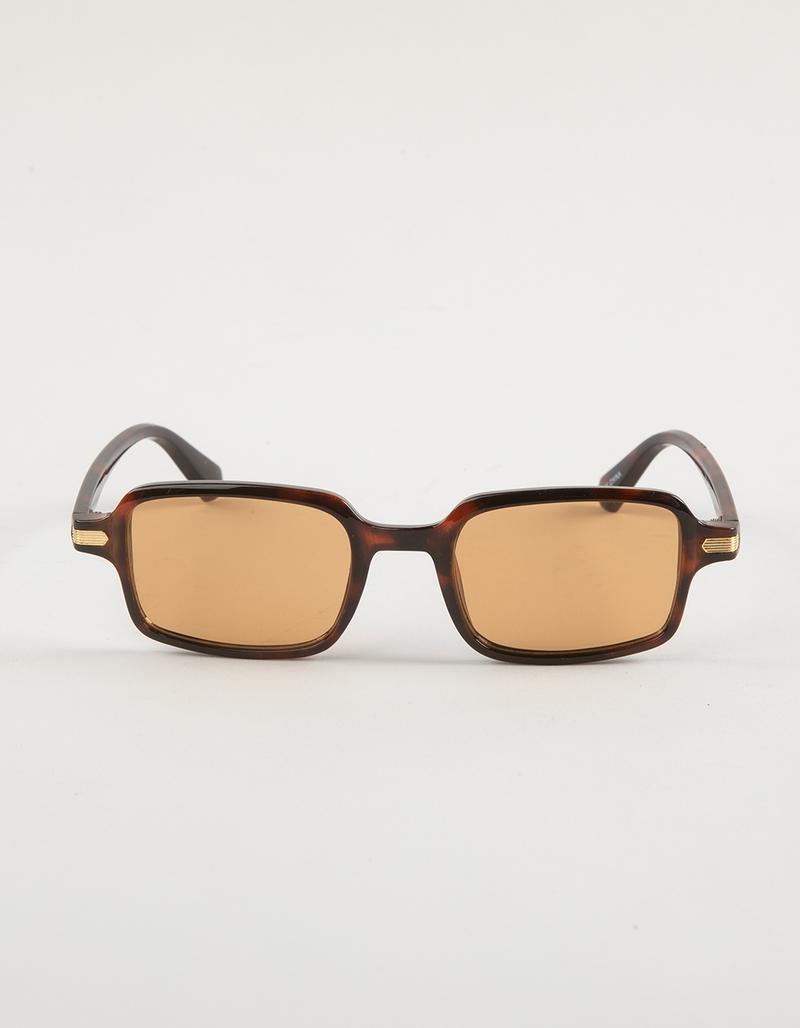RSQ Rectangle Plastic Tortoiseshell Sunglasses image number 1