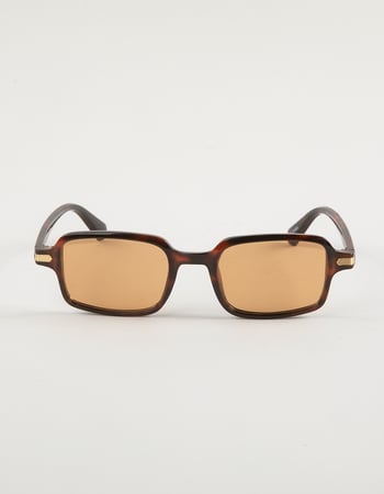 RSQ Rectangle Plastic Tortoiseshell Sunglasses Alternative Image