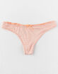 FULL TILT Micro Stripe Coral Thong image number 1