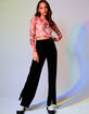 WEST OF MELROSE Ribbed Velvet Womens Pants image number 1