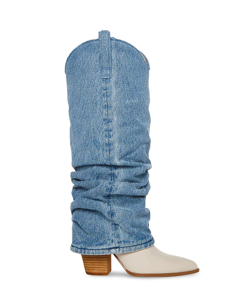 STEVE MADDEN Lassy Fold Over Western Womens Boots image number 2
