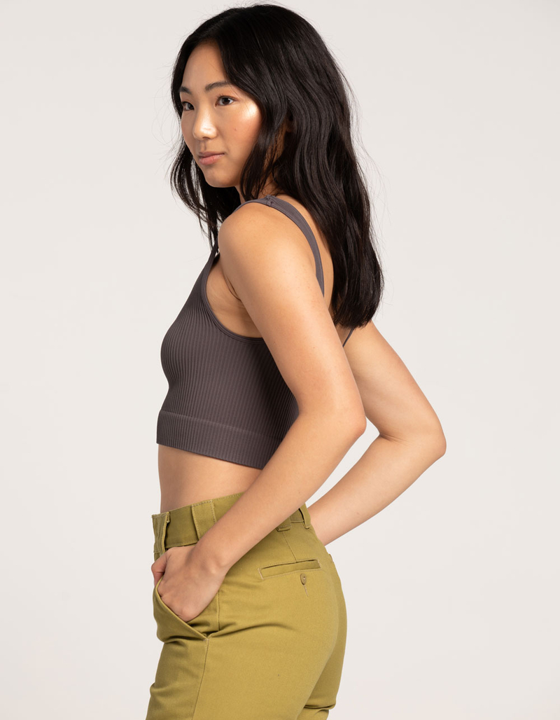 FULL TILT Seamless Notch Neck Womens Tank Top image number 1