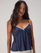 RSQ Womens Polka Dot Babydoll Top image number 1