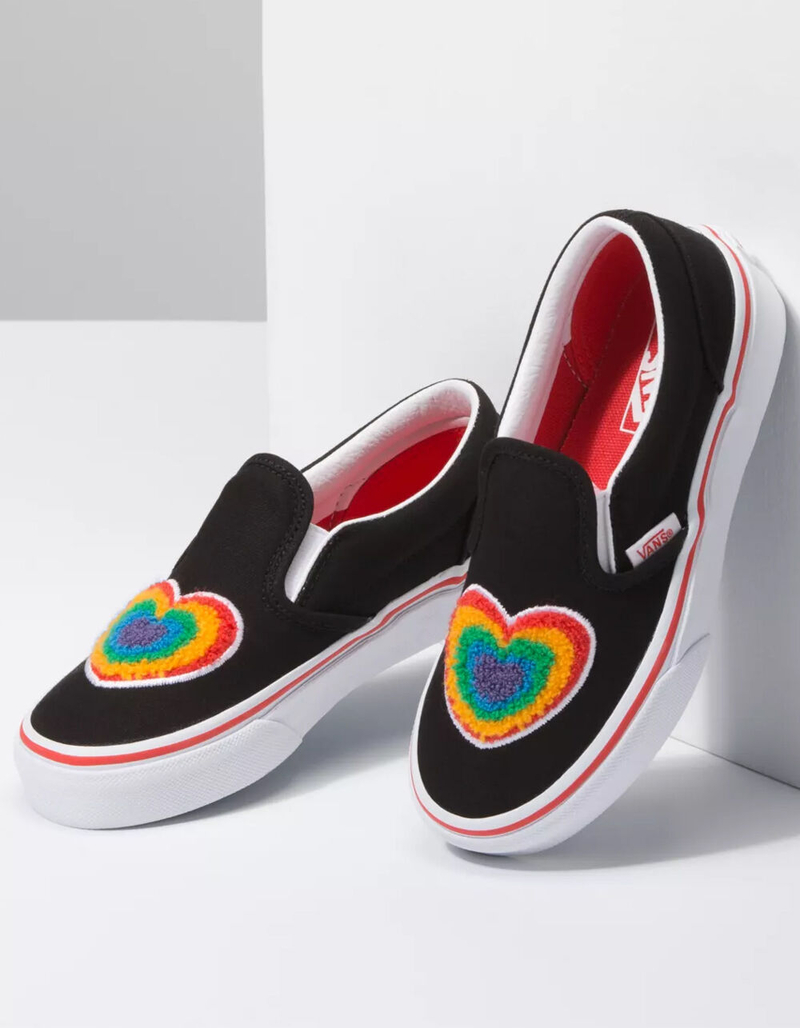 VANS Classic Slip-On Rainbow Girls Shoes image number 2