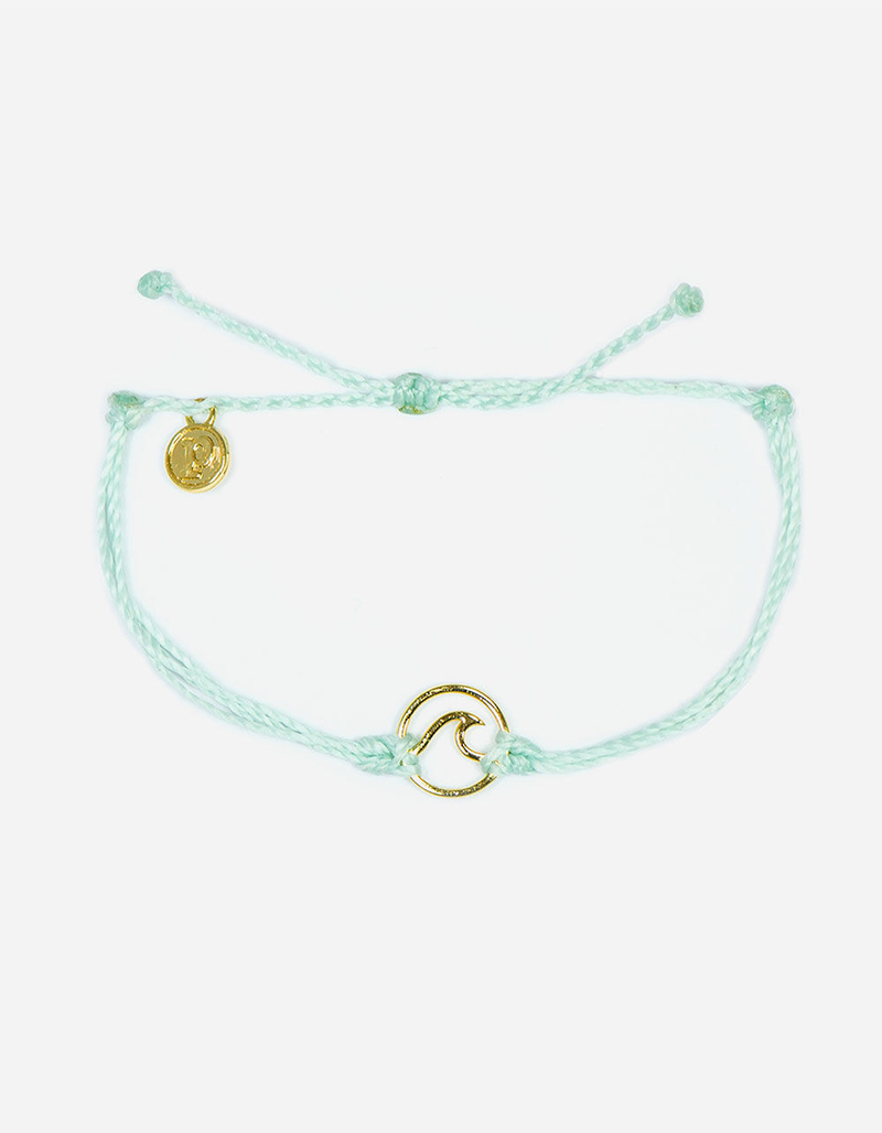 PURA VIDA Wave Seafoam & Gold Bracelet image number 0