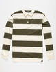 RSQ Olive Combo Classic Mens Rugby Shirt image number 1