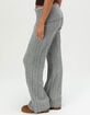 FULL TILT Cable Knit Womens Fold Over Pants image number 3