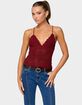EDIKTED Delila Crochet V-Neck Top image number 1