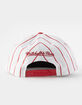 MITCHELL & NESS Chicago Bulls Retro Pinstripe Mens Snapback Hat image number 2