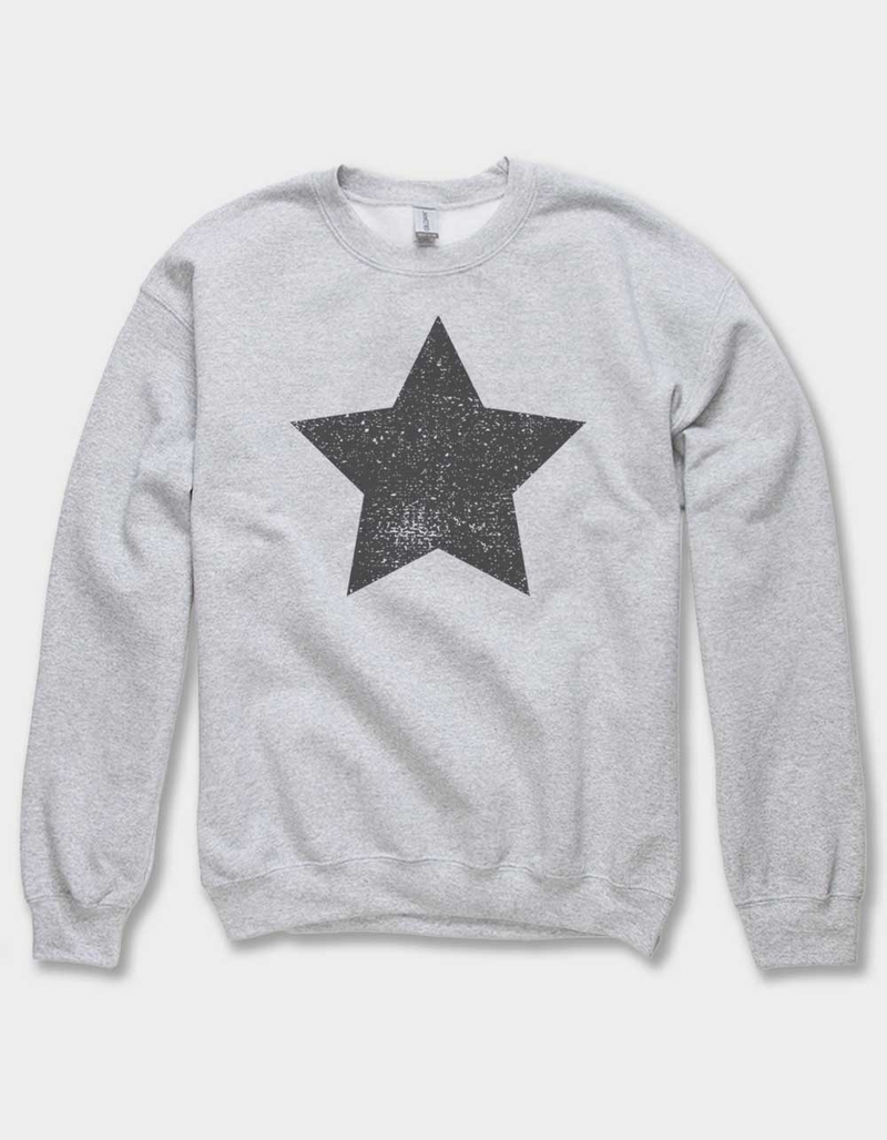 STAR Distressed Unisex Crewneck Sweatshirt image number 0
