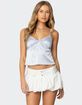 EDIKTED Imani Satin Effect Tank Top image number 1