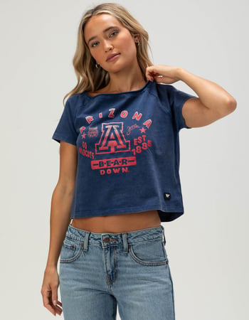 THE WILD COLLECTIVE University of Arizona Womens Off The Shoulder Tee Primary Image