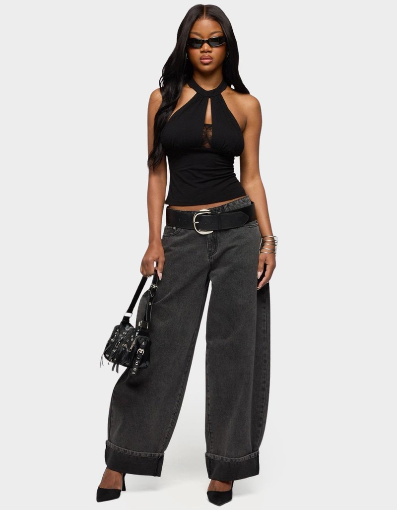 EDIKTED Kella Low Rise Baggy Jeans image number 4