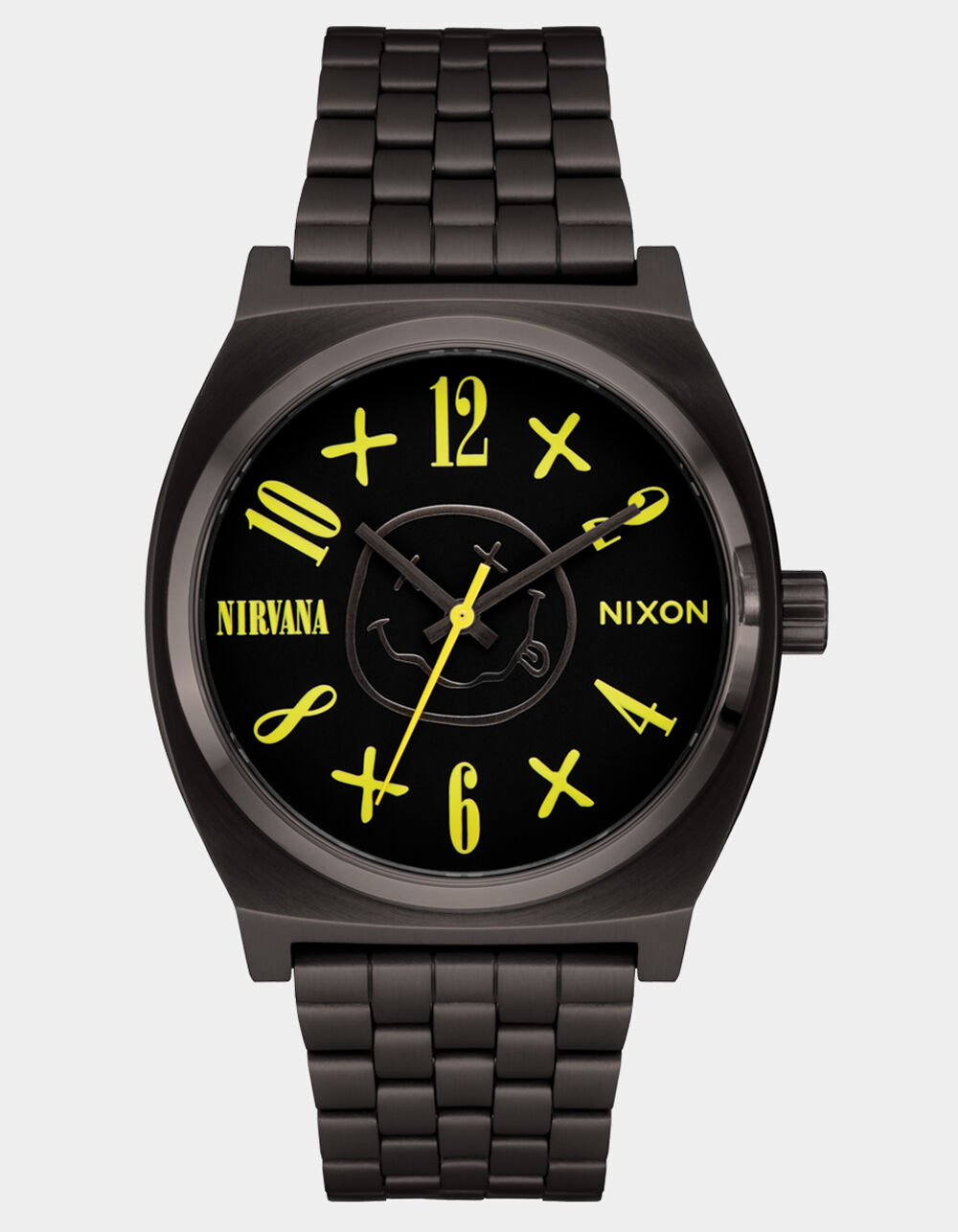 NIXON x Nirvana Time Teller Watch - BLACK NIRVANA SMILEY