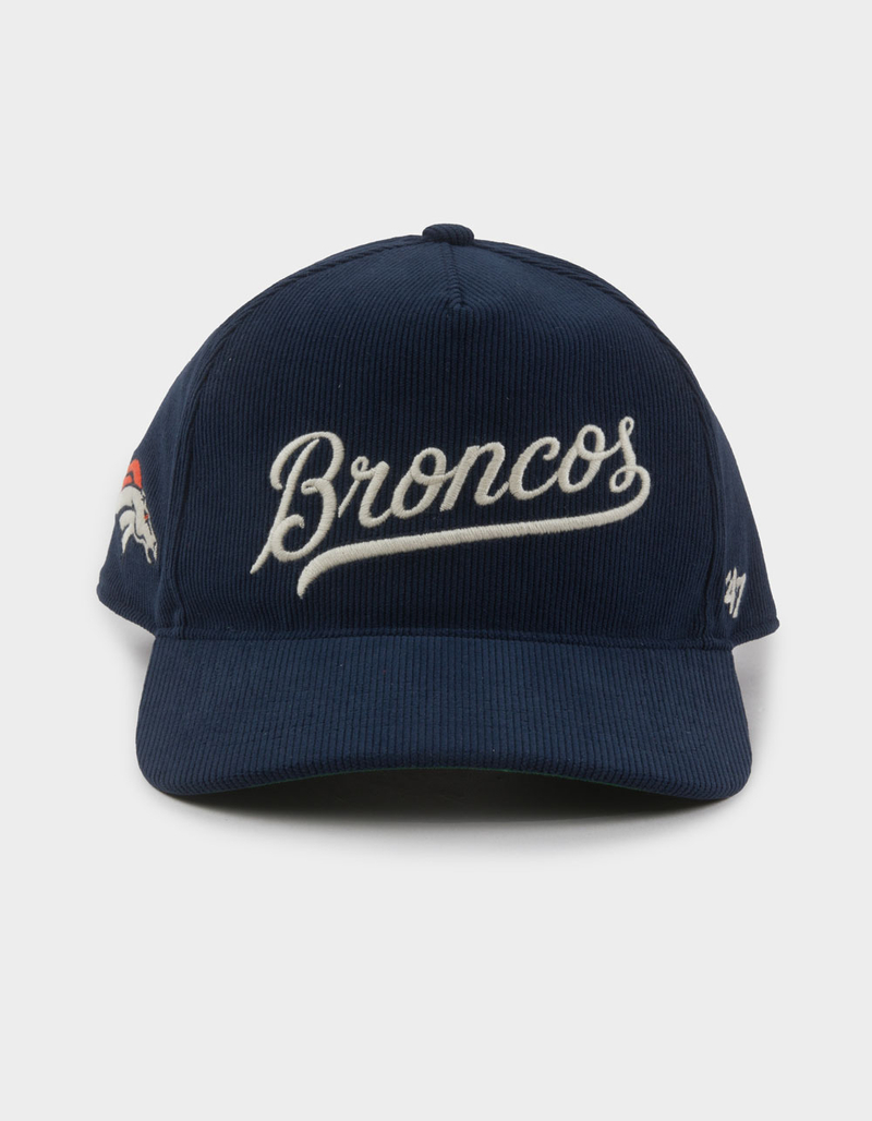 47 BRAND Denver Broncos Golden Age Cord '47 Hitch Strapback Hat image number 1