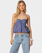 EDIKTED Serina Strapless Bubble Top image number 1