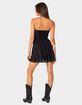 EDIKTED Liora Lacey Cotton Mini Dress image number 5