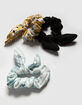 FULL TILT 3 Pack Floral/Stripe Scrunchies image number 1