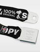 BUCKLE-DOWN Peanuts Snoopy Care Symbols Seatbelt Belt image number 2